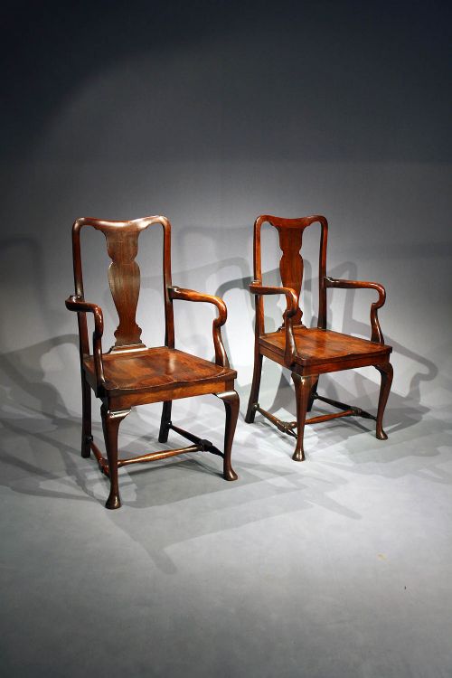fig 2. A Quality Pair of ArmChairs 1900's