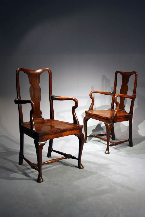 fig 3. A Quality Pair of ArmChairs 1900's