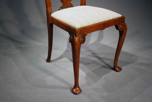 fig 5. A Pair of Antique Wanut Side Chairs