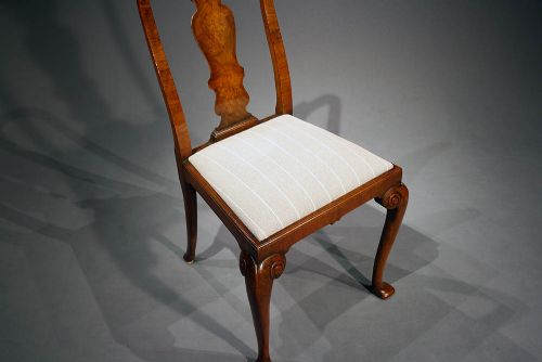 fig 6. A Pair of Antique Wanut Side Chairs