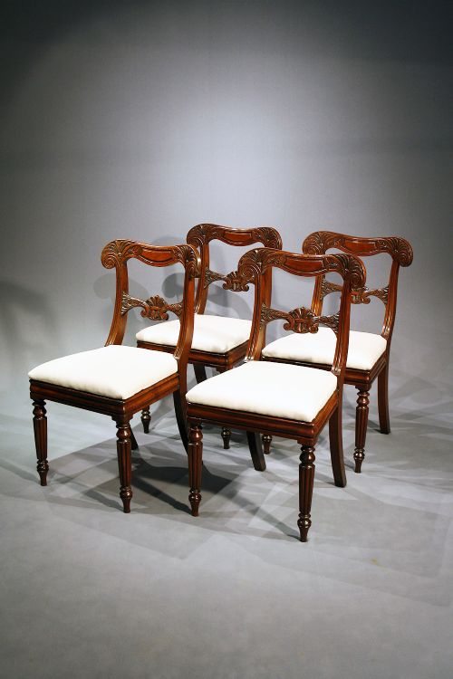 fig 1. A Set of Four William IV Dining Chairs