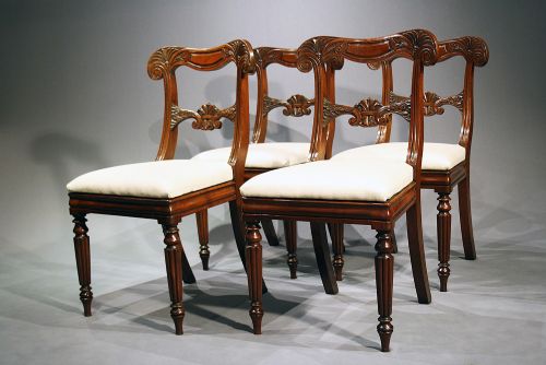 fig 2. A Set of Four William IV Dining Chairs