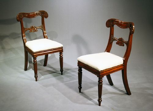 fig 3. A Set of Four William IV Dining Chairs