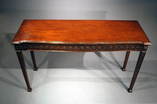 fig 9. A Edwardian Mahogany Serving table