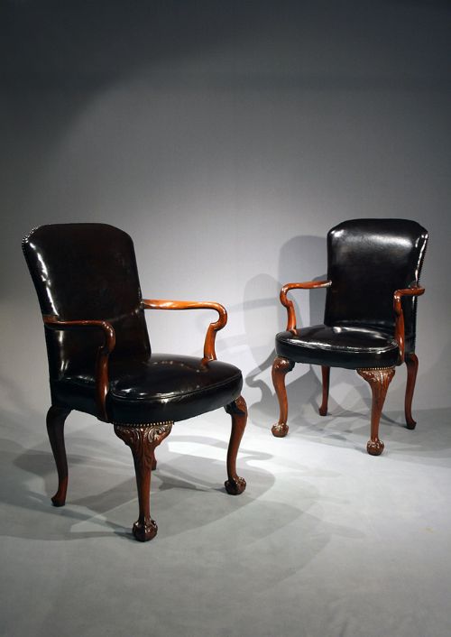 fig 2. A Pair of Antique Desk Chairs