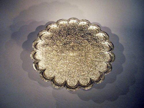 fig 4. 1900's Indian Nickel plated Coffee Table