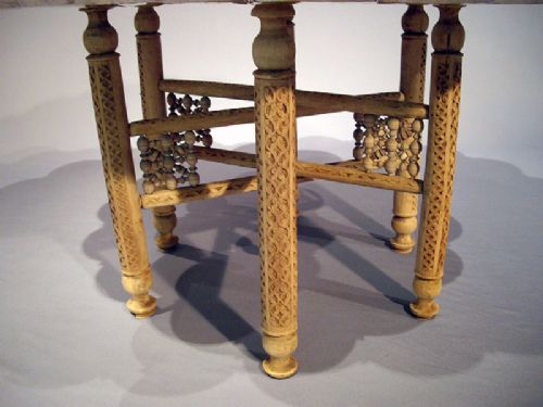fig 5. 1900's Indian Nickel plated Coffee Table