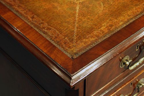 fig 6. Quality Antique Mahogany Partners Desk