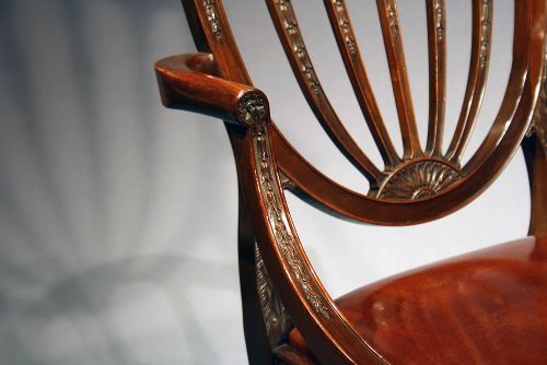 fig 7. A Fine Quality Pair of Mahogany Desk Chairs