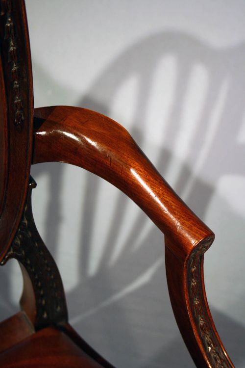 fig 8. A Fine Quality Pair of Mahogany Desk Chairs