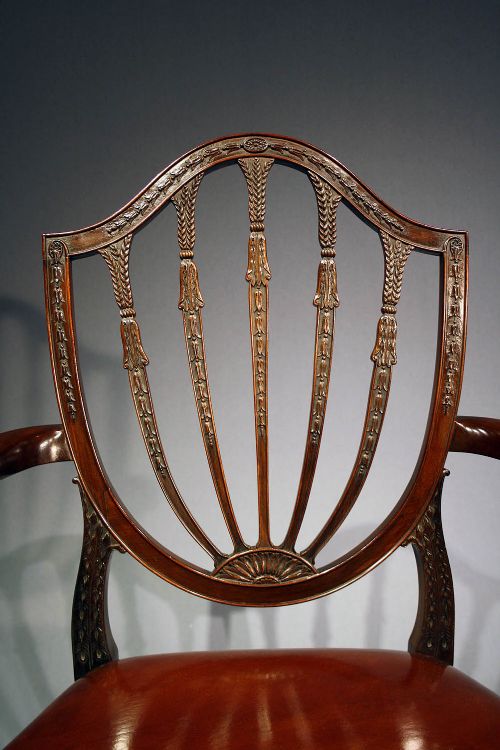 fig 9. A Fine Quality Pair of Mahogany Desk Chairs