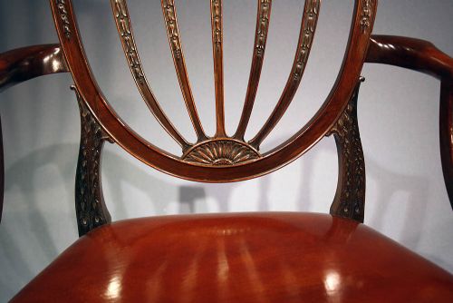 fig 10. A Fine Quality Pair of Mahogany Desk Chairs