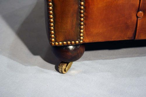 fig 7. Good Quality 1920's Leather Chesterfield