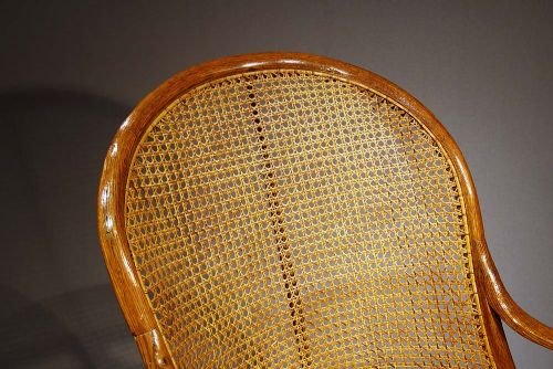 fig 6. Unusual Oak Bergere Desk Chair