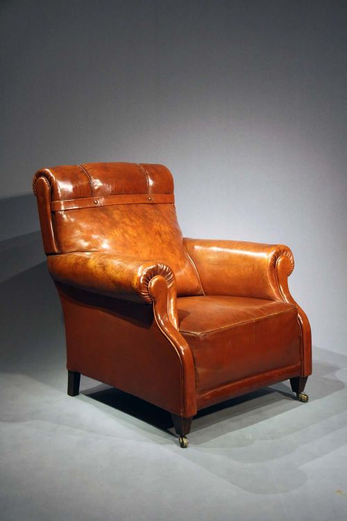 Quality Antique Leather Armchair