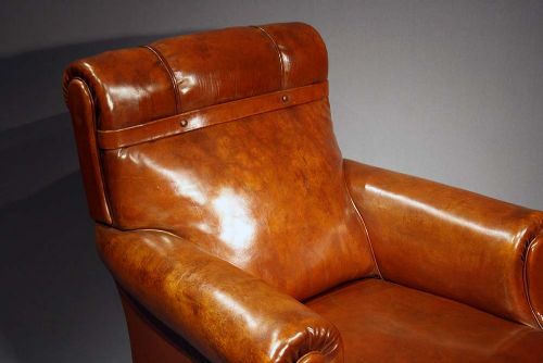 fig 2. Quality Antique Leather Armchair