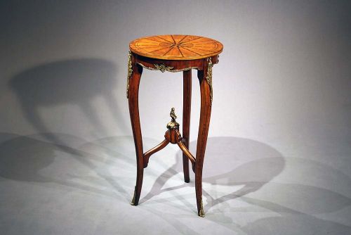 fig 1. Inlaid Occasional Table On Shaped Legs