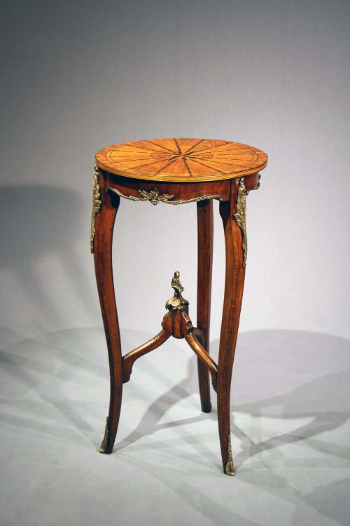 fig 2. Inlaid Occasional Table On Shaped Legs