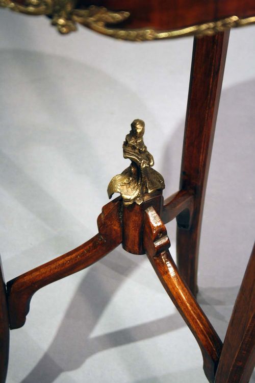 fig 9. Inlaid Occasional Table On Shaped Legs