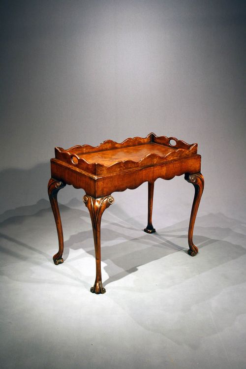 A Quality 1920'S Walnut Silver Table