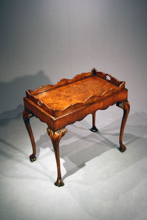 fig 2. A Quality 1920's Walnut Silver Table