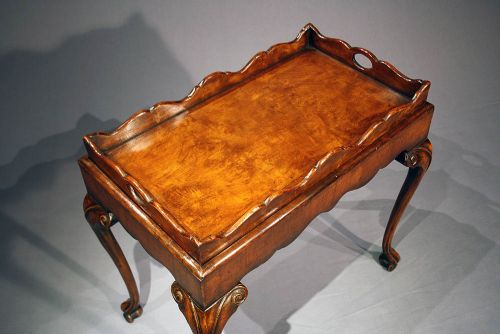 fig 4. A Quality 1920's Walnut Silver Table