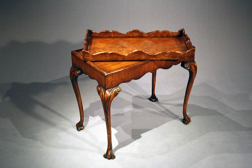 fig 5. A Quality 1920's Walnut Silver Table