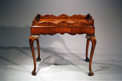 fig 6. A Quality 1920's Walnut Silver Table