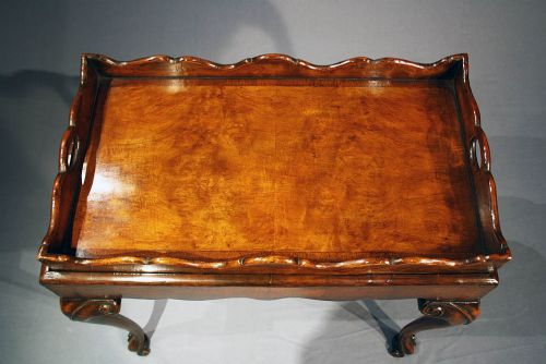 fig 7. A Quality 1920's Walnut Silver Table