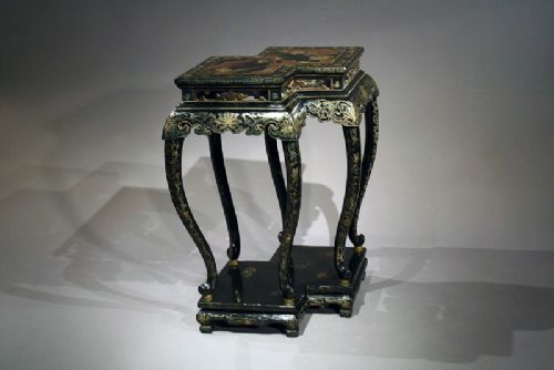 Antique Oriental Double Stand