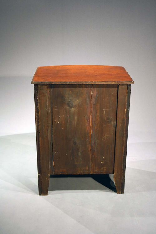 fig 11. Antique Mahogany Bow fronted chest of Drawers