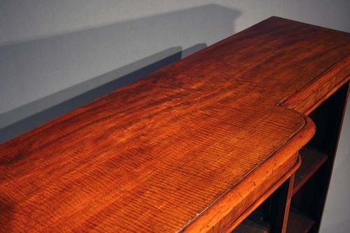 fig 7. Victorian Mahogany Breakfront Bookshelves