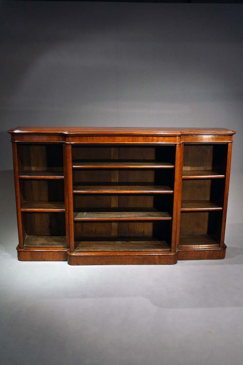 fig 8. Victorian Mahogany Breakfront Bookshelves