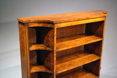 fig 1. Walnut Breakfront Bookshelves