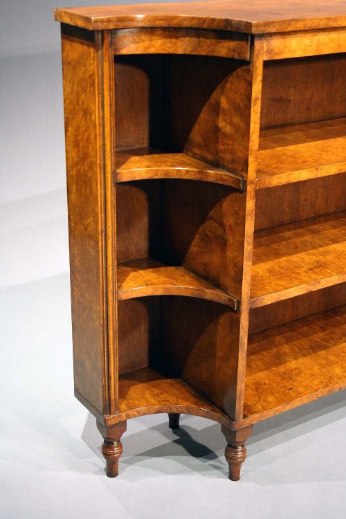 fig 3. Walnut Breakfront Bookshelves