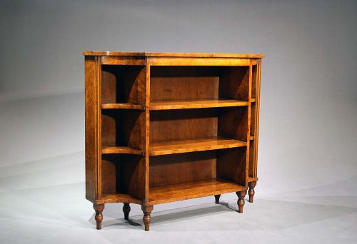 fig 4. Walnut Breakfront Bookshelves