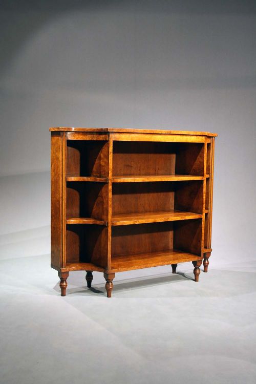 fig 5. Walnut Breakfront Bookshelves