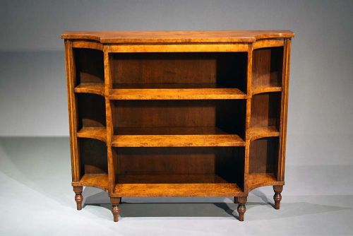 fig 8. Walnut Breakfront Bookshelves