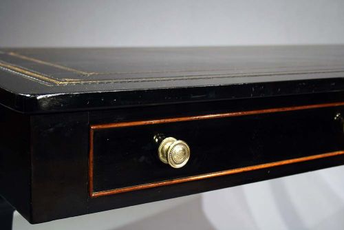 fig 5. Antique Victorian Ebonised Two Drawer Table