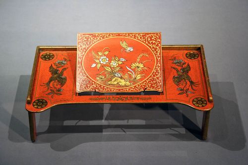 fig 8. A Chinoiserie Decorated Reading Table