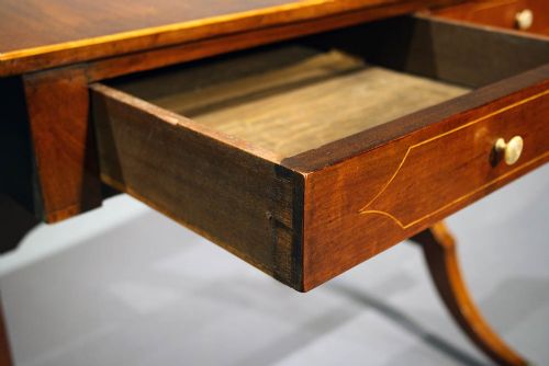 fig 5. Antique Inlaid Mahogany Sofa Table
