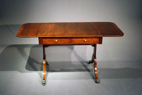 fig 8. Antique Inlaid Mahogany Sofa Table