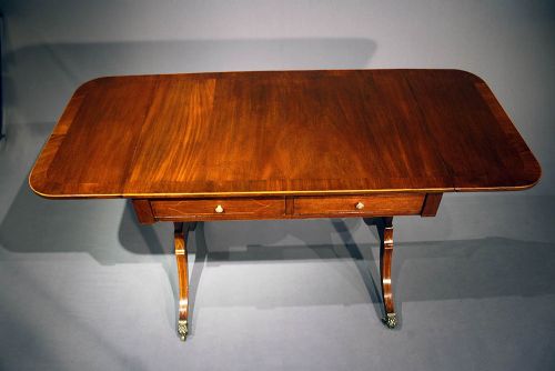 fig 9. Antique Inlaid Mahogany Sofa Table