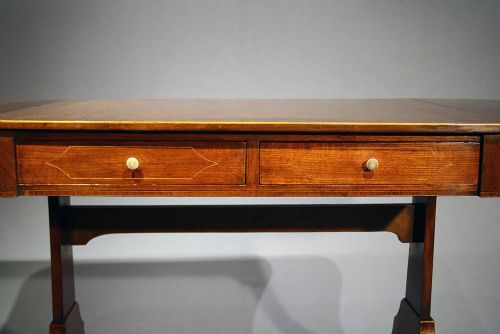 fig 12. Antique Inlaid Mahogany Sofa Table