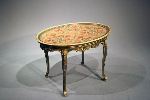 fig 2. Antique Oval Painted Coffee Table