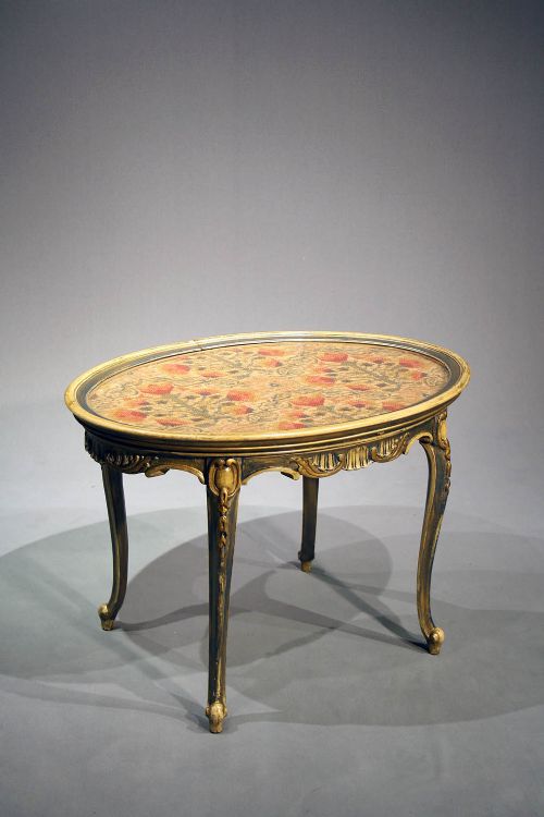 fig 4. Antique Oval Painted Coffee Table