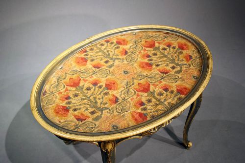 fig 5. Antique Oval Painted Coffee Table
