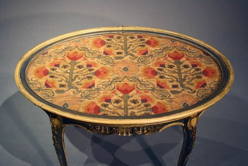 fig 6. Antique Oval Painted Coffee Table
