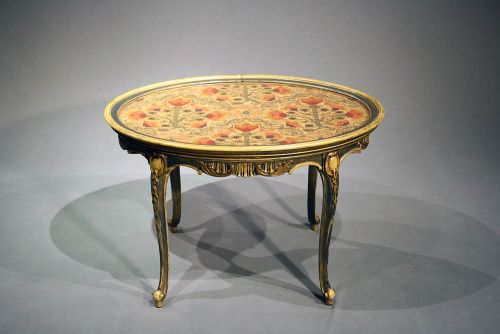 fig 7. Antique Oval Painted Coffee Table