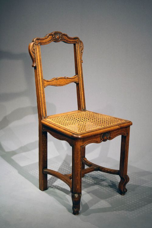 fig 4. Set of French Oak Dining Chairs 1900's